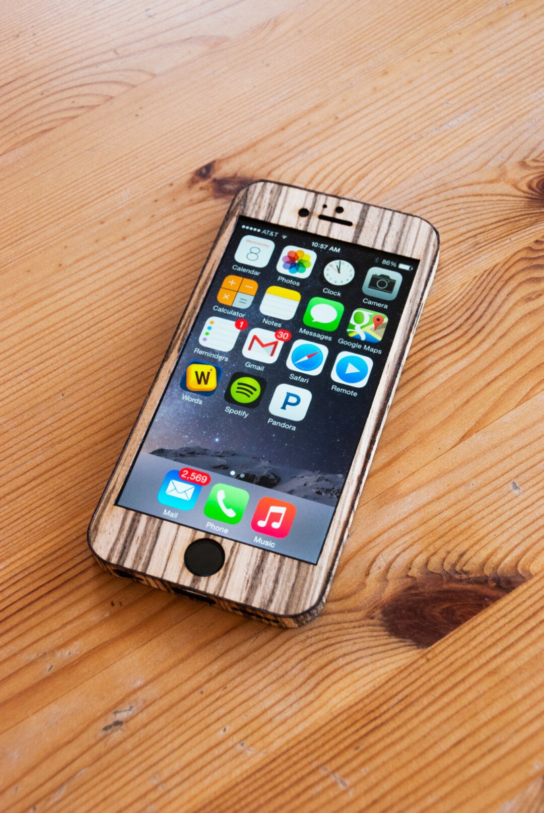 家具 iPhone 8 Zebrawood iPhone 8 Wrap - Wood iPhone 8 Case - Classic Style