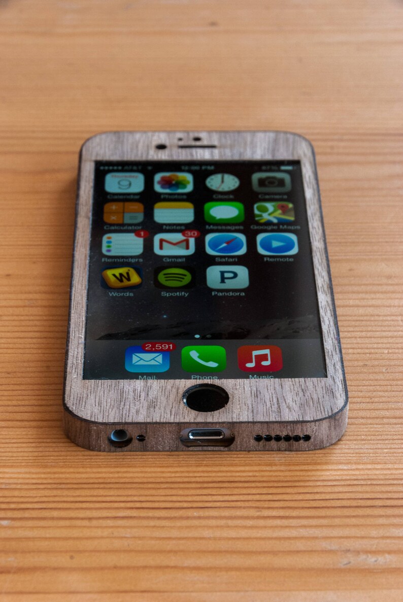 Walnut iPhone 8 Wrap Real Wood iPhone 8 Case Classic Style Etsy