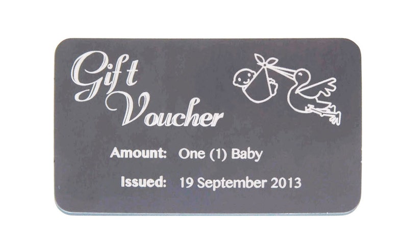 100 Laser Etched Metal Gift Cards / Gift Certificates / VIP Cards image 2