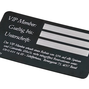 100 Laser Etched Metal Gift Cards / Gift Certificates / VIP Cards image 4