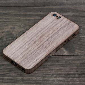 Walnut iPhone SE Wrap Wooden iPhone Case for iPhone 4, iPhone 4S, iPhone 5, iPhone 5S and iPhone SE image 3