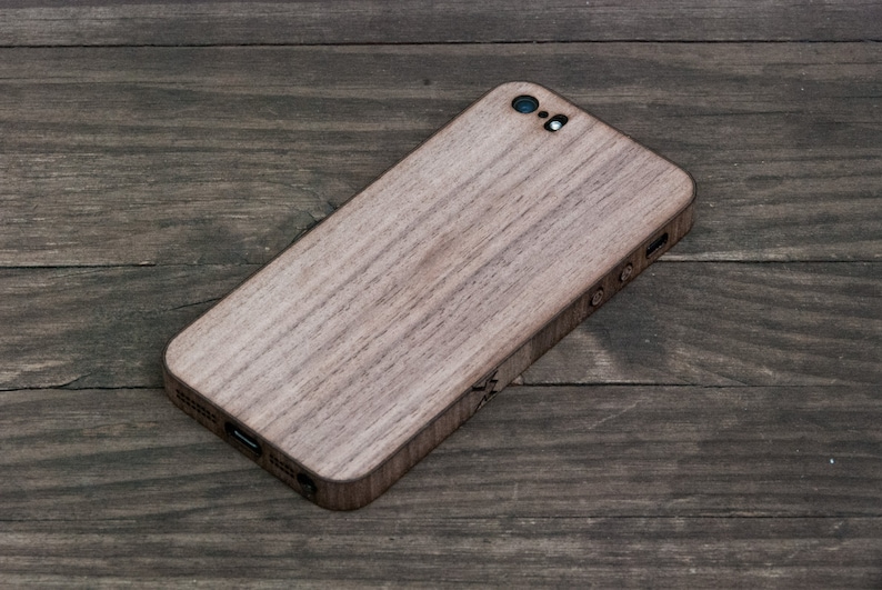 Walnut iPhone SE Wrap Wooden iPhone Case for iPhone 4, iPhone 4S, iPhone 5, iPhone 5S and iPhone SE image 3