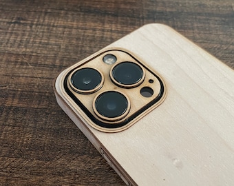 Houten iPhone Wrap voor iPhone 14, iPhone 13, iPhone 12, iPhone 14 Pro, iPhone 13 Pro, iPhone 12 Pro in Bamboe, Teak, Maple &meer!