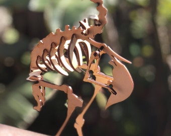 Dodo Bird Skeleton Birch Puzzle / Model - Laser-cut from 1/8" Baltic Birch - Based on Real Physiology!