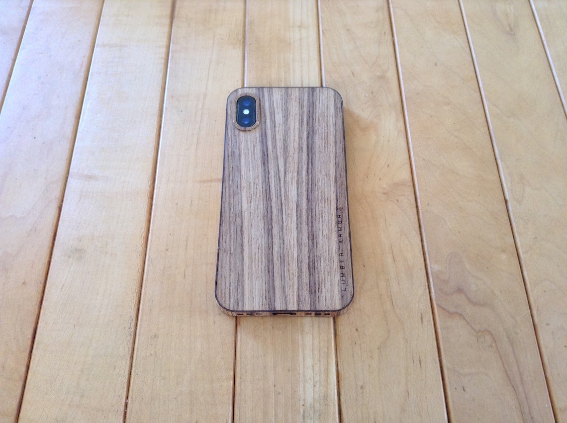 Wood Iphone X Case in Teak Wrap Your Phone in Real Wood Etsy