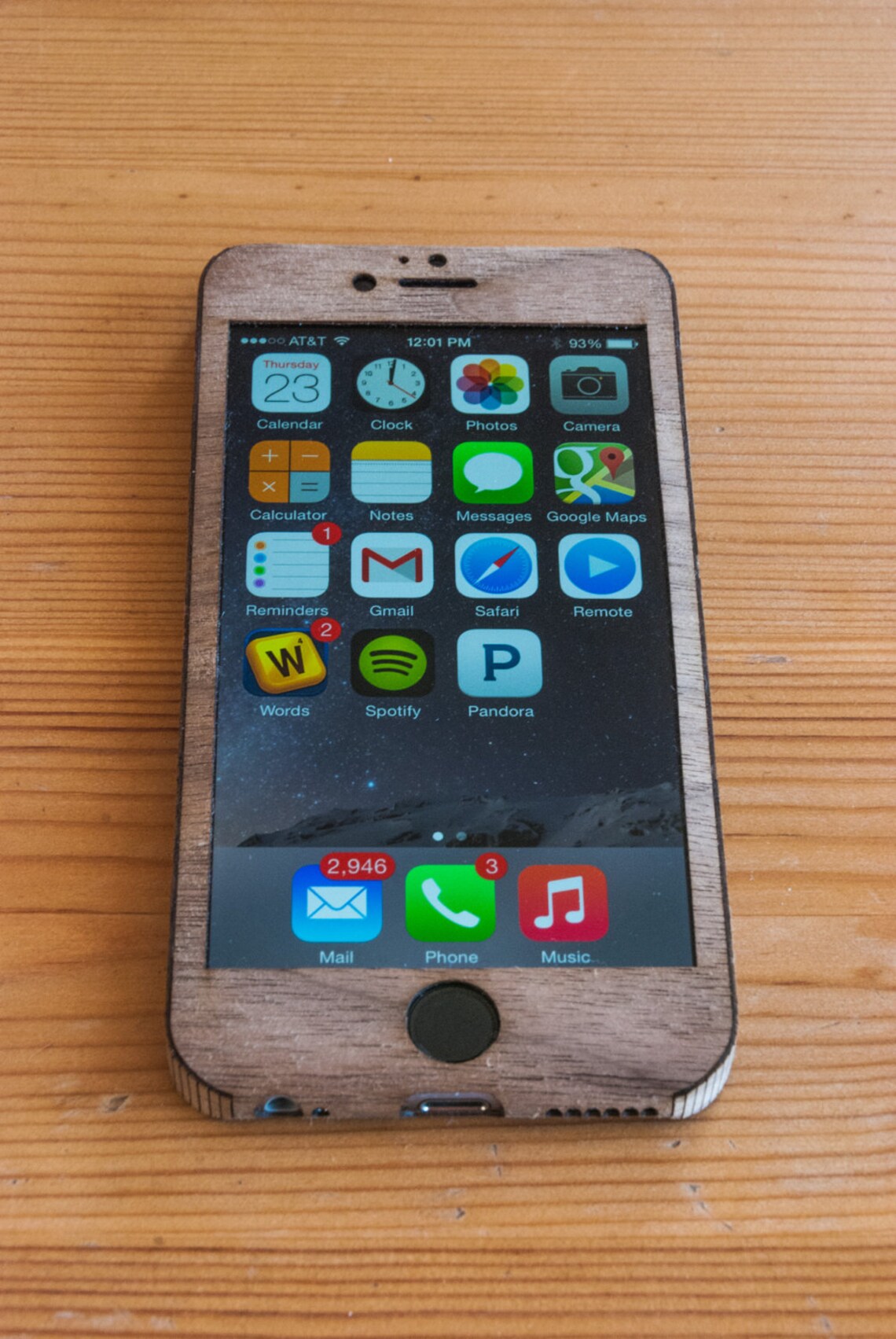 Walnut Iphone 7 Wrap Wooden Iphone 7 Case Singlepiece Etsy