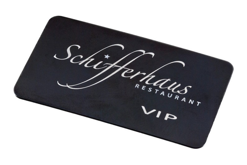 100 Laser Etched Metal Gift Cards / Gift Certificates / VIP Cards image 3