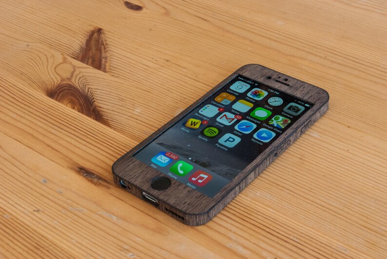 Wenge Iphone 7 Wrap Real Wood Iphone 7 Case Classic Style Etsy