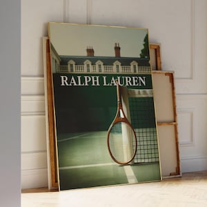 Vintage Tennis Magazine Print, Retro Fashion Wall Art (Digital Download)