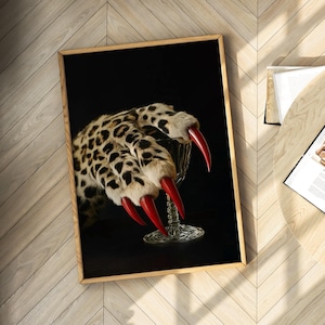 Cheetah Print Poster, Leopard Print Cheetah Poster Leopard Wall Art, Cool Girl Prints, Luxury Art, Bedroom Art Physical Luxury Wall Art