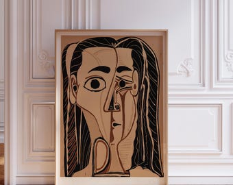 Picasso 'Jacqueline au Bandeau' Print, Vintage Art (Digital Download)