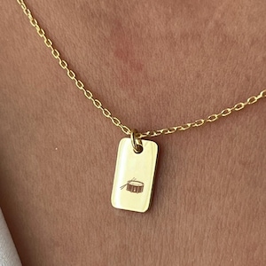 14K Gold Plated Drum Necklace: Music Lover Gift