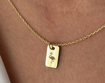 RAIDIN Collier De Dinde De Thanksgiving Mignon En Acier Inoxydable Pour Femmes Filles Pendentif Oiseau Plaqué Or 18K Bijoux Minimalistes Cadeaux Pour