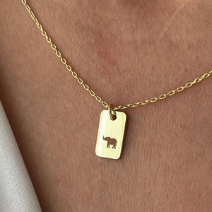 Elephant Necklace • 14K Gold Plated • Cute Luck Jewelry • Gift for Daughter • Protective Jewelry • Gift for Sister • Custom Gifts for Mom
