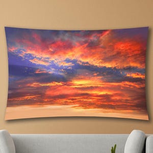 Sky Tapestry, Clouds Wall Tapestry, Nature Lover Gift, Peaceful Home Decor, Dreamy Tapestry, Sky Home Decor, Nature Wall Hanging