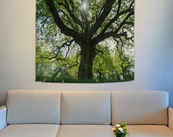 Tree Wall Hanging, Nature Wall Tapestry, Forest Tapestry, Tree Tapestry, Large Wall Hanging, Botanical Tapestry, Forest Wall Decor