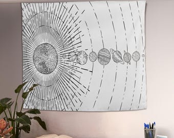 Solar System Tapestry, Space Decor, Planets Tapestry, Galaxy Universe Wall Hanging, Space Wall Hanging, Decorative Tapestry, Dorm Room Decor