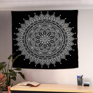 Mandala Wallhanging, Indian Mandala Tapestry, Hippie Tapestry, Indian Bedspread, Boho Tapestry, Mandala Backdrop, Meditation Tapestry