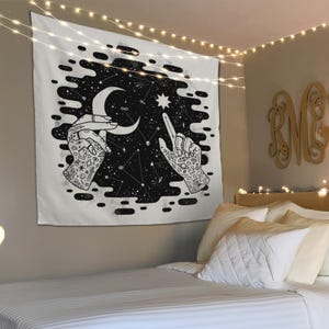 Astrology Tapesty, Constellation Art, Astrology Home Decor, Celestial Tapestry, New Home Gift, Mysterious Tapestry, Wall Hanging