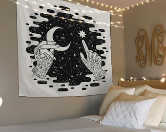 Astrology Tapesty, Constellation Art, Astrology Home Decor, Celestial Tapestry, New Home Gift, Mysterious Tapestry, Wall Hanging