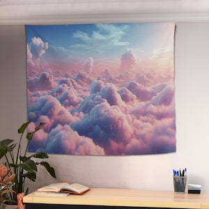 Cloud Tapestry, Aesthetic Tapestry, Bedroom Decoration, Cute Tapestry, Girly Wall Decor, Sky Tapestry, Dreamy Decor, Cute Room Tapestry
