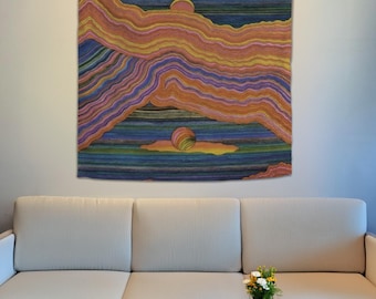 Line Tapestry, Tapestry Decor Gift, Hanging Tapestry, Minimalist Tapestry, Abstract Tapestry, Retro Tapestry, Tapestry Pattern,Wall Tapestry