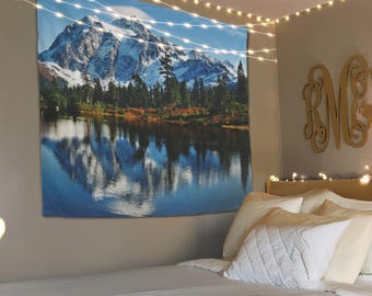 Mountain Tapestry Wall Art, Nature Tapestry, Forest Wall Hanging, Landscape Tapestry, Mountain Wall Decor, Tapestry for Bedroom,Wall Hanging