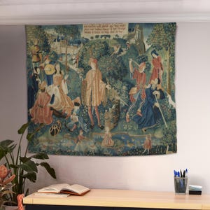 Medieval Tapestry, Large Wall Tapestry, Medieval Decor, Trending Now Gift, Medieval Wall Art, Tapestry Aesthetic Art, Home Room Wall Decor