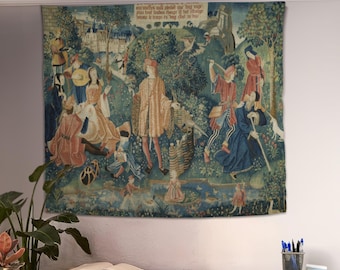 Medieval Tapestry, Large Wall Tapestry, Medieval Decor, Trending Now Gift, Medieval Wall Art, Tapestry Aesthetic Art, Home Room Wall Decor