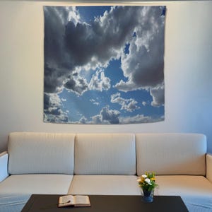 Cloud Tapestry, Sky Cloud Decor, Cloud Wall Hanging, Sky Tapestry, Cloud Wall Art, Cloud Home Decor, Large Tapestry Art, Sky Wall Art