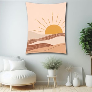 Mountain Tapestry, Mountain Wall Decor, Sunrise Tapestry, Nature Wall Hanging, Sunset Tapestry, Aesthetic Tapestry, Tapestry Wallhanging