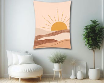 Mountain Tapestry, Mountain Wall Decor, Sunrise Tapestry, Nature Wall Hanging, Sunset Tapestry, Aesthetic Tapestry, Tapestry Wallhanging