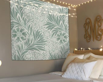 Leaf Tapestry, Plant Tapestry, Green Tapestry, Aesthetic Tapestry, Living Room Tapestry, Wall Tapestry, Printed Tapestry, Botanical Tapestry