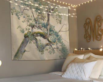 Tree Wall Hanging, Living Room Tapestry, Tree Tapestries, Tapestry Wallhanging, Best Home Decoration, Nature Tapestry, Forest Tapestry