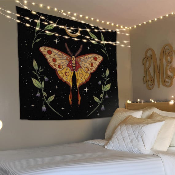 Butterfly and Crescent Moon Tapestry, Aesthetics Tapestry