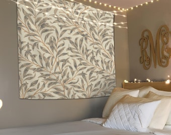 Branch Tapestry, Aesthetics Tapestry, Green Tapestry, Botanical Tapestry, Floral Tapestry, Boho Tapestry, Plant Tapestry, Vintage Tapestry