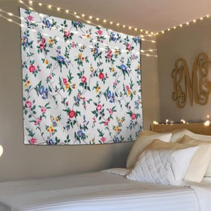 Flower Tapestry, Floral Large Decor, Botanical Tapestry, Flower Wall Tapestry, Colorful Tapestry, Tapestry Wall Art, Wall Hanging Decor