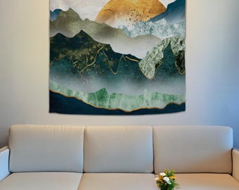 Mountain Tapestry, Nature Tapestry, Tapestry Aesthetic, Boho Tapestry, Sunset Tapestry, Scenery Tapestry, Landscape Tapestry