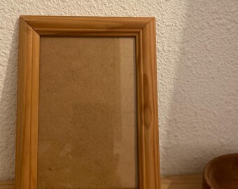 Petit cadre photo en bois brut