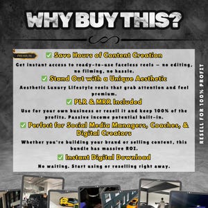 Luxury Reels Bundle, 14000+ Faceless Videos with Master Resell Rights (MRR/PLR) image 5