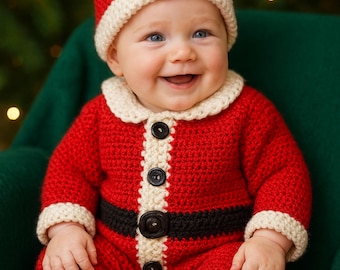 Costume De Père Noël Au Crochet Pour Bébé Fille-bébé Fille