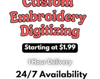 Custom Embroidery Digitizing Service: Image to DST PES