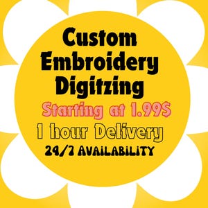 Cyfryzacja haftu logo na zamówienie, konwersja PNG JPG do DST, plik haftu dla dowolnej maszyny