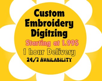 Digitalización de bordados con logotipos personalizados, conversión de PNG y JPG a DST, archivo de bordado compatible con cualquier máquina