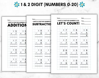 First Grade Math Worksheet Addition Subtraction Worksheet Grade 1 Math ...