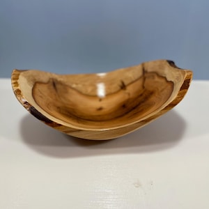 Handmade Bird Mouth Yew Wood Bowl