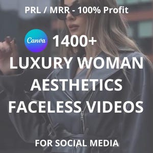 1400+ Luxury Woman Aesthetic Faceless Video Reels & Stories, Digital Marketing, Products MRR and PRL, Instagram Reels and Photos Templates