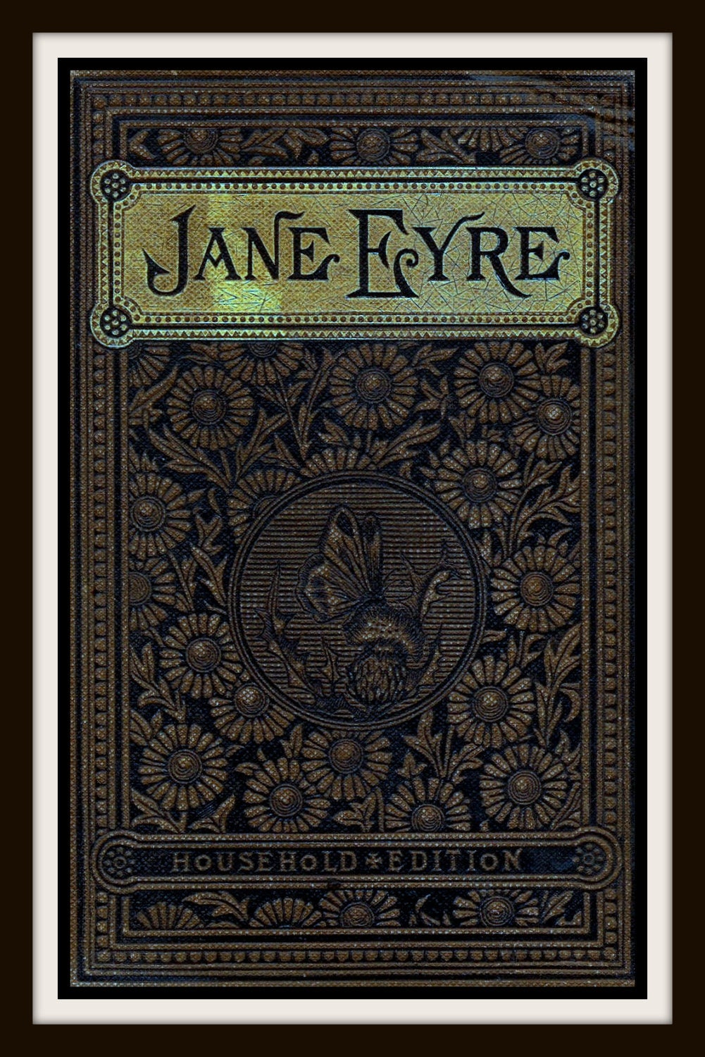 Jane Eyre Book Cover Jane Eyre by Charlotte Bronte Jane - Etsy