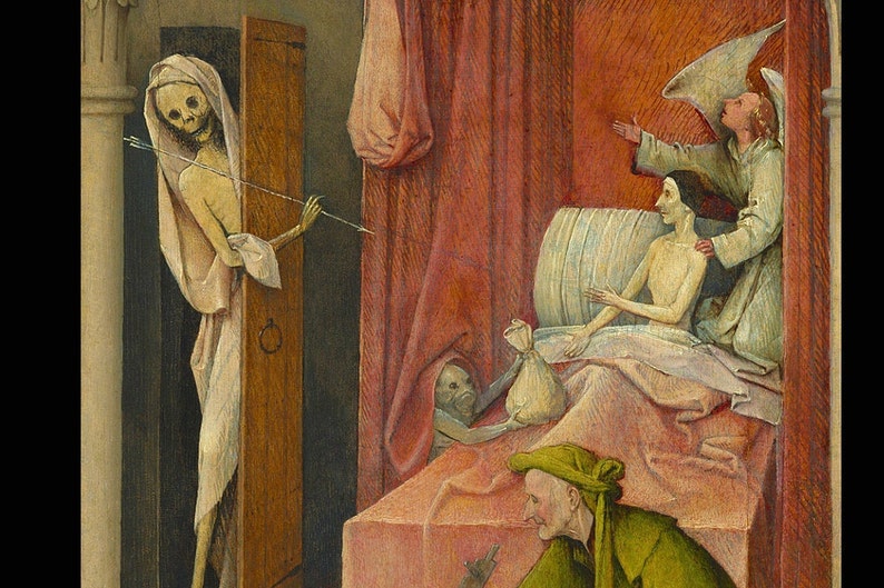 Hieronymus Bosch Death and The Miser c.1450 9 August Etsy