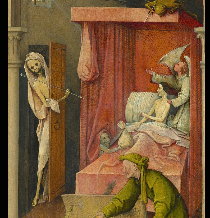 Hieronymus Bosch Death and The Miser c.1450 9 August Etsy